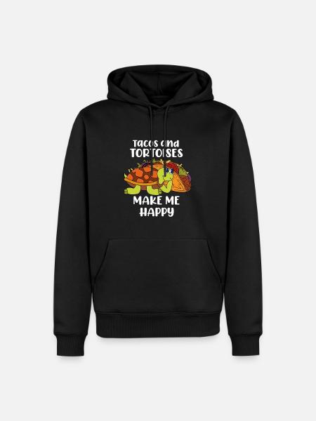 Turtle Funny Gift - Men’s Premium Organic Hoodie - black