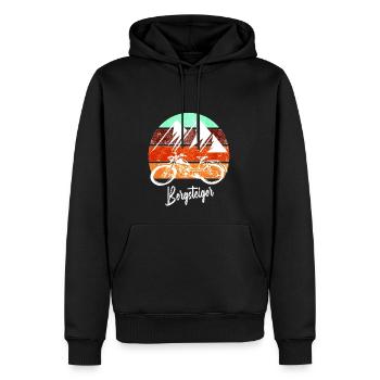 Zündapp Mountaineer MD 25 Moped Cult - Men’s Premium Organic Hoodie - black - Front - Nico (187cm)