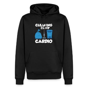 Staubsauger Reinigung Reinigungskraft Geschenk - Männer Premium Bio Hoodie - Schwarz - Vorne - Nico (187cm)
