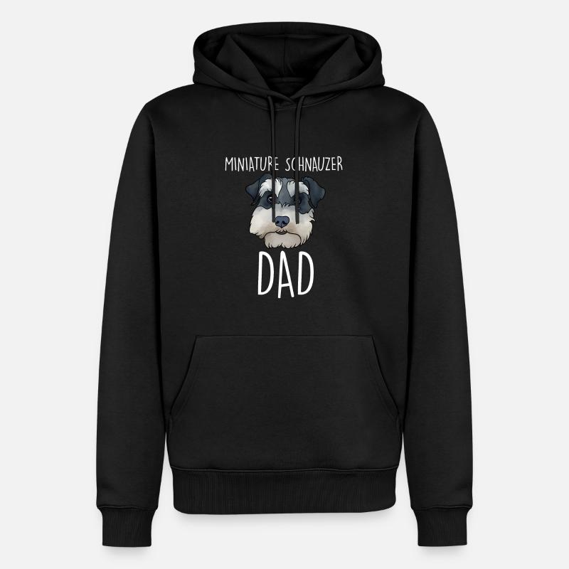 Zwergschnauzer - Männer Premium Bio Hoodie - Schwarz