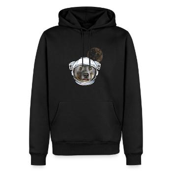 Bouvier australien - Sweat à capuche Premium bio Homme - noir - Devant - Nico (187cm)