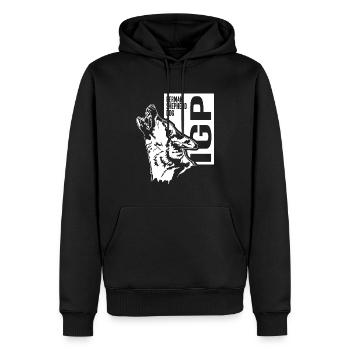 IGP German Shepherd Dog Dog Sport Dog Wilsigns - Men’s Premium Organic Hoodie - black - Front - Nico (187cm)