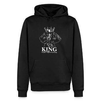Caniche King Dog Dire Big Poodle King Poodle Dogs - Sweat à capuche Premium bio Homme - noir - Devant - Nico (187cm)