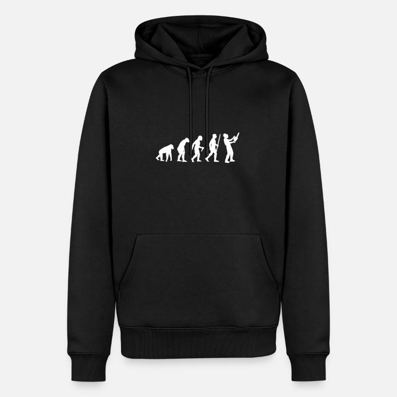 Tronçonneuse Kettensäge Evolution - Sweat à capuche Premium bio Homme - noir