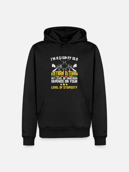Vietnam Veteran - Men’s Premium Organic Hoodie - black