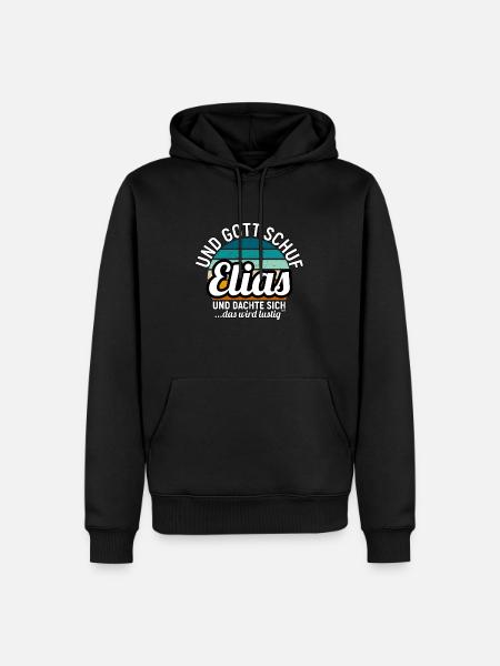 Enrico - Männer Premium Bio Hoodie - Schwarz