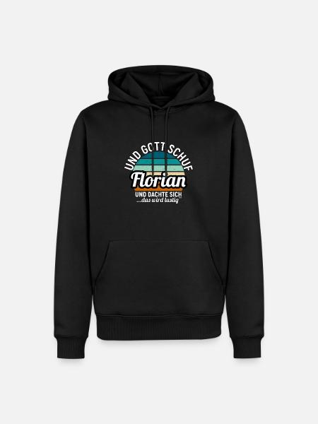 Franz - Männer Premium Bio Hoodie - Schwarz