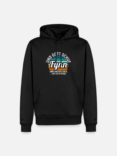 Fynn - Männer Premium Bio Hoodie - Schwarz