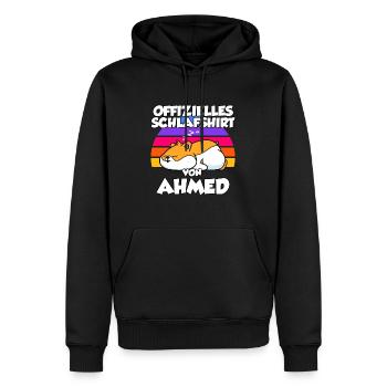 Offizielles Schlafshirt Von Ahmed - Männer Premium Bio Hoodie - Schwarz - Vorne - Nico (187cm)