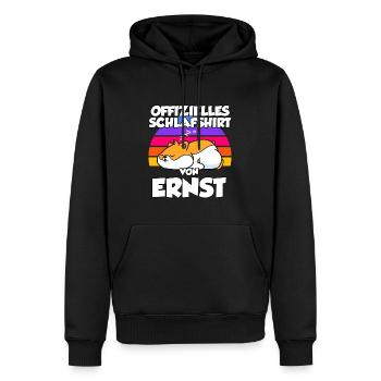 Offizielles Schlafshirt Von Ernst - Männer Premium Bio Hoodie - Schwarz - Vorne - Nico (187cm)