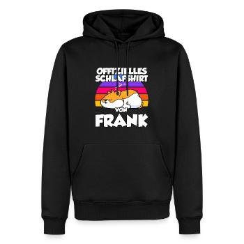 Offizielles Schlafshirt Von Frank - Männer Premium Bio Hoodie - Schwarz - Vorne - Nico (187cm)