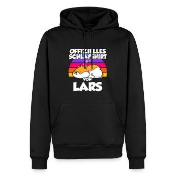 Offizielles Schlafshirt Von Lars - Männer Premium Bio Hoodie - Schwarz - Vorne - Nico (187cm)