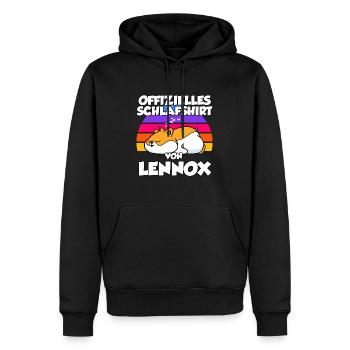 Offizielles Schlafshirt Von Lennox - Männer Premium Bio Hoodie - Schwarz - Vorne - Nico (187cm)