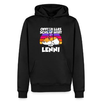 Offizielles Schlafshirt Von Lenni - Männer Premium Bio Hoodie - Schwarz - Vorne - Nico (187cm)