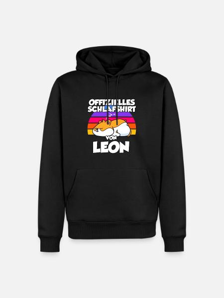 Offizielles Schlafshirt Von Leon - Männer Premium Bio Hoodie - Schwarz