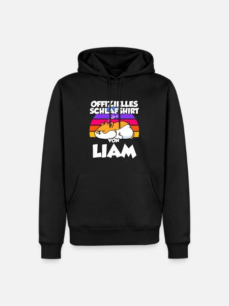 Offizielles Schlafshirt Von Liam - Männer Premium Bio Hoodie - Schwarz