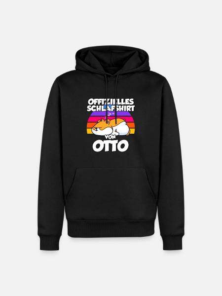 Offizielles Schlafshirt Von Otto - Männer Premium Bio Hoodie - Schwarz