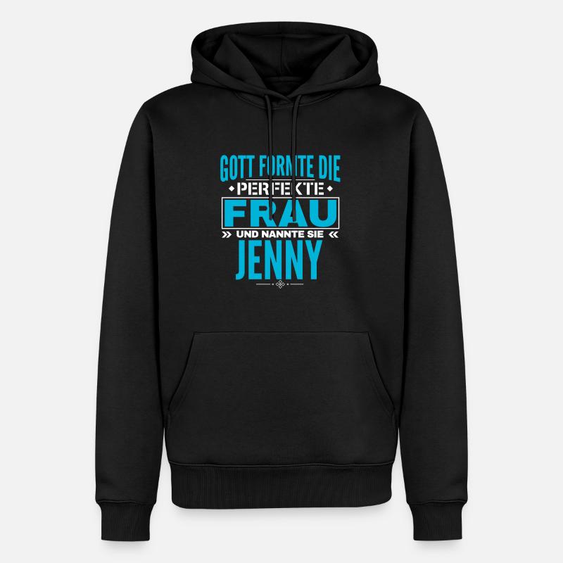 Conception du nom Jenny - Sweat à capuche Premium bio Homme - noir