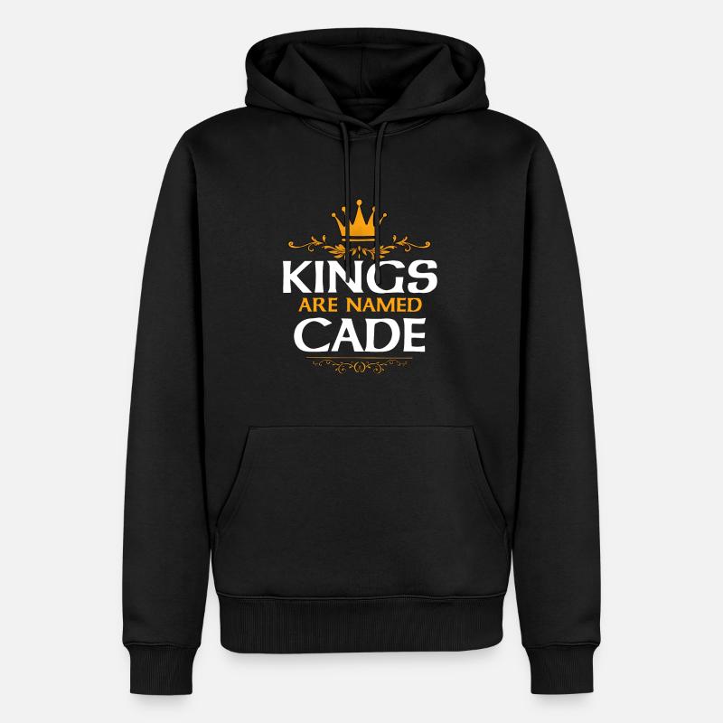 Cade - Sweat à capuche Premium bio Homme - noir