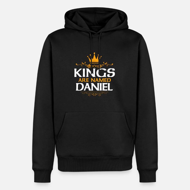 Daniel - Männer Premium Bio Hoodie - Schwarz