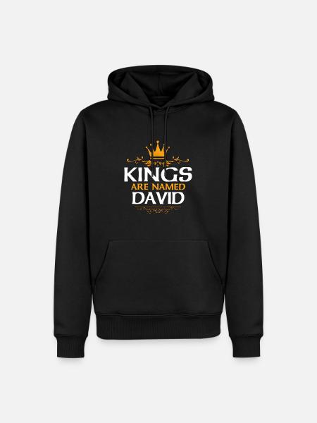 David - Men’s Premium Organic Hoodie - black