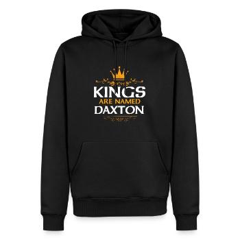 Daxton (en anglais seulement) - Sweat à capuche Premium bio Homme - noir - Devant - Nico (187cm)