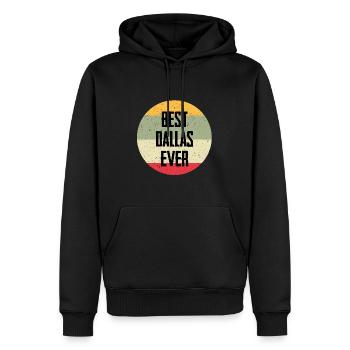 Le meilleur Dallas de tous les temps - Sweat à capuche Premium bio Homme - noir - Devant - Nico (187cm)