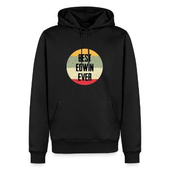 Best Edwin Ever - Männer Premium Bio Hoodie - Schwarz - Vorne - Nico (187cm)