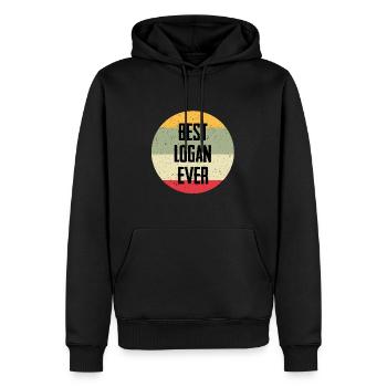 Best Logan Ever - Männer Premium Bio Hoodie - Schwarz - Vorne - Nico (187cm)