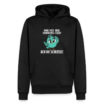 You have to be sympathetic here - Men’s Premium Organic Hoodie - black - Front - Nico (187cm)