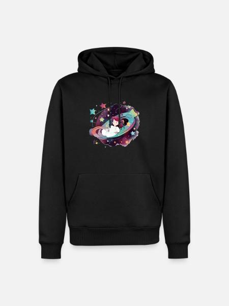 Mary in Space - Men’s Premium Organic Hoodie - black