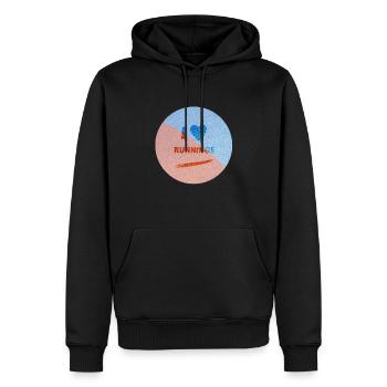Runnings Agility - Männer Premium Bio Hoodie - Schwarz - Vorne - Nico (187cm)