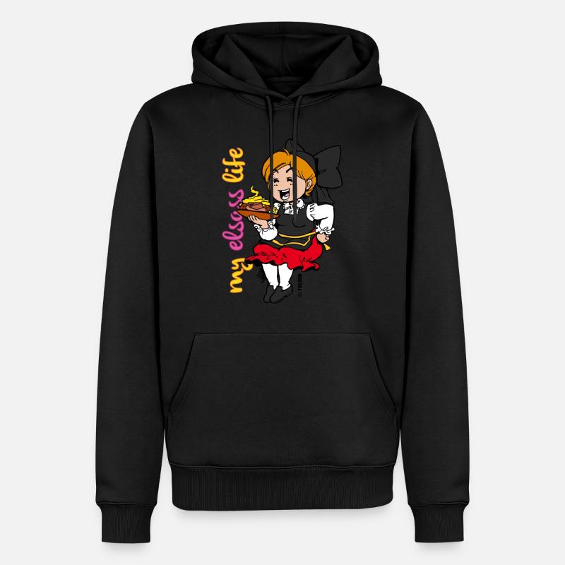 elsass_life_4_choucroute - Sweat à capuche Premium bio Homme - noir