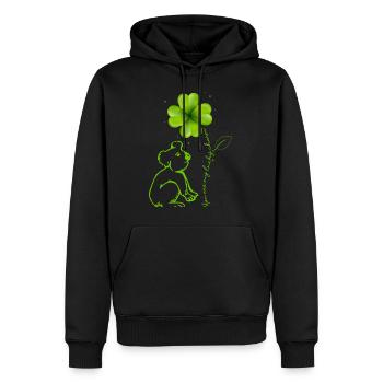 You Are My Lucky Charm Koala Kleeblatt - Männer Premium Bio Hoodie - Schwarz - Vorne - Nico (187cm)