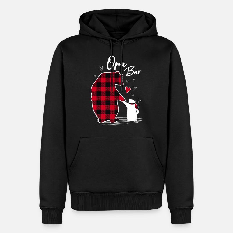 Grande Sœur Ours 2024 - Sweat à capuche Premium bio Homme - noir