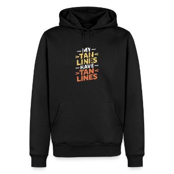 My Tan Lines Have Tan Lines Sunburn - Männer Premium Bio Hoodie - Schwarz - Vorne - Nico (187cm)