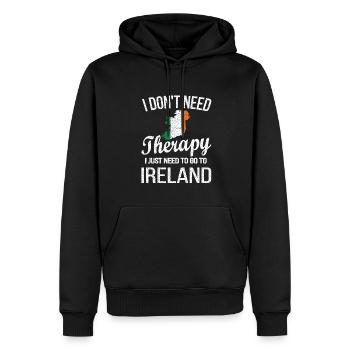 Ire Irland Herkunft Irische Flagge Irische Wurzeln - Männer Premium Bio Hoodie - Schwarz - Vorne - Nico (187cm)