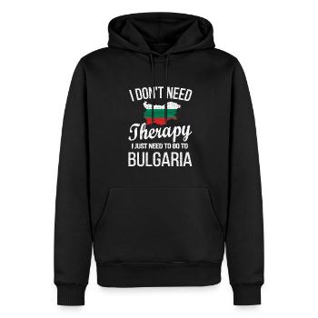 Bulgare Bulgarien Herkunft Bulgarische Flagge - Männer Premium Bio Hoodie - Schwarz - Vorne - Nico (187cm)