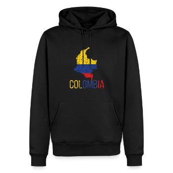 Kolumbianer Kolumbien Kolumbianische Flagge - Männer Premium Bio Hoodie - Schwarz - Vorne - Nico (187cm)
