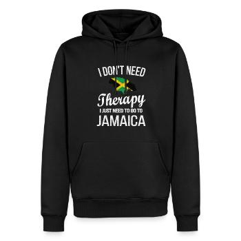 Stolzer Jamaikaner Jamaika Jamaikanische Flagge - Männer Premium Bio Hoodie - Schwarz - Vorne - Nico (187cm)