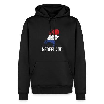 Niederländer Niederlande Niederländische Wurzeln - Männer Premium Bio Hoodie - Schwarz - Vorne - Nico (187cm)