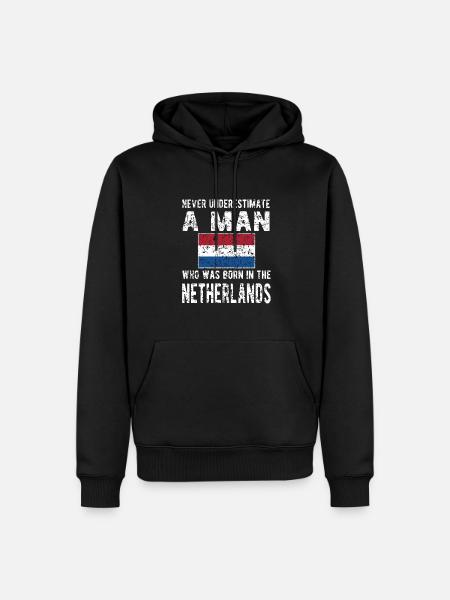 Dutch Netherlands Dutch flag - Men’s Premium Organic Hoodie - black