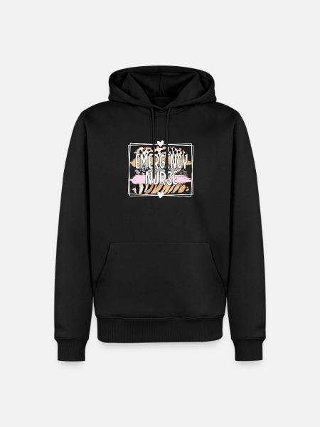 Krankenschwester Notaufnahme Notfallschwester - Männer Premium Bio Hoodie - Schwarz