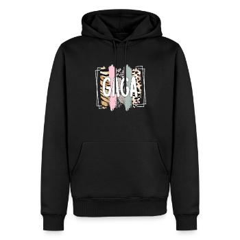 Gaga Oma Muttertag Geschenk Gaga Großmutter Süß - Männer Premium Bio Hoodie - Schwarz - Vorne - Nico (187cm)