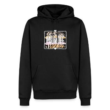 Cadeau de sage-femme Obstétricien Sage-femme - Sweat à capuche Premium bio Homme - noir - Devant - Nico (187cm)