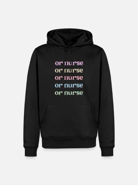 OP-Schwester Operationsschwester Krankenschwester - Männer Premium Bio Hoodie - Schwarz