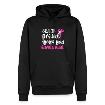 Meilleur cadeau de tante de karaté Tante fière de karaté - Sweat à capuche Premium bio Homme - noir - Devant - Nico (187cm)