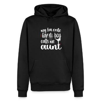 Meilleur cadeau de tante de karaté Tante fière de karaté - Sweat à capuche Premium bio Homme - noir - Devant - Nico (187cm)