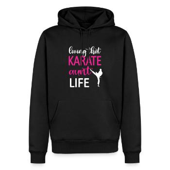 Meilleur cadeau de tante de karaté Tante fière de karaté - Sweat à capuche Premium bio Homme - noir - Devant - Nico (187cm)