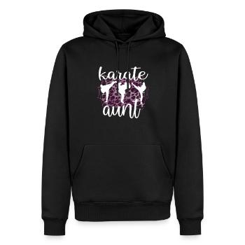 Meilleur cadeau de tante de karaté fière de tante de karaté - Sweat à capuche Premium bio Homme - noir - Devant - Nico (187cm)